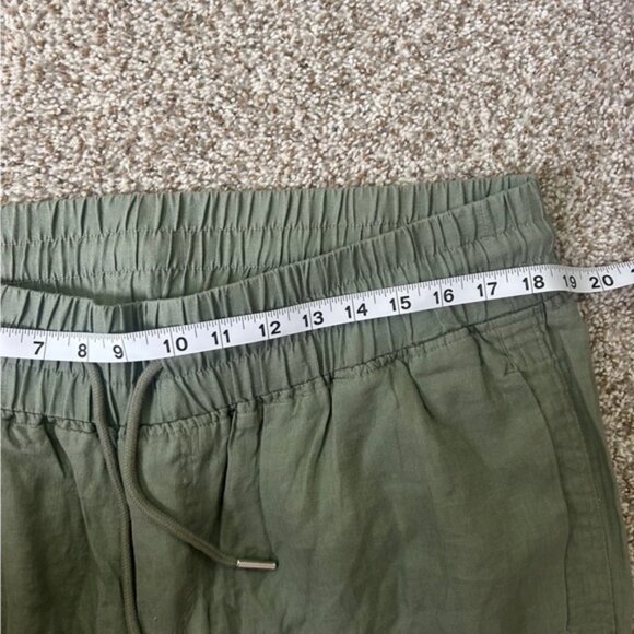 NWT Quince Green Drawstring Linen Pants Casual Summer XL - Picture 4 of 7